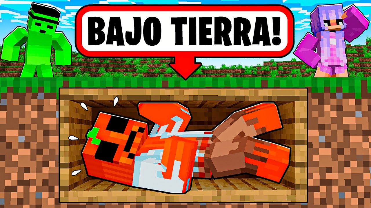 Fui ENTERRADO VIVO en Minecraft!