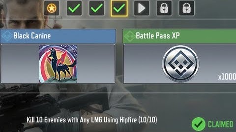 Call Of Duty Mobile Kill 10 Enemies with Any LMG Using Hipfire Task Complete