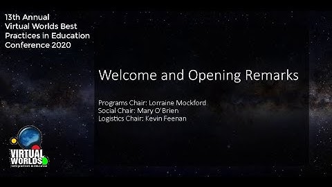 VWBPE 2020 Welcome and Opening Remarks