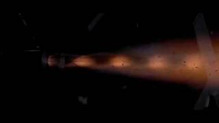 90kgf級 液体ロケットエンジン燃焼試験 (600FPS高速度撮影)