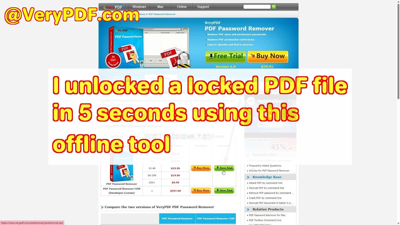 I unlocked a locked PDF file in 5 seconds using this offline tool