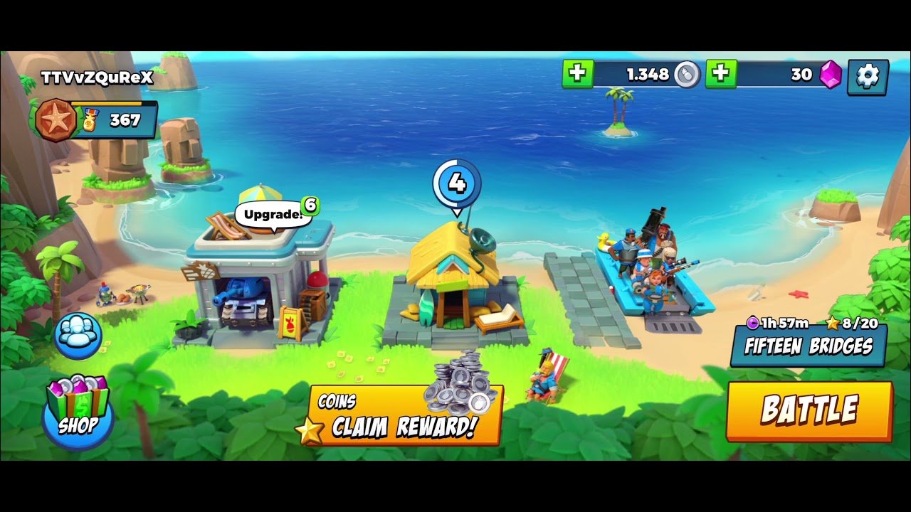 Boom Beach Frontlines PACK OPENING andoird level 5