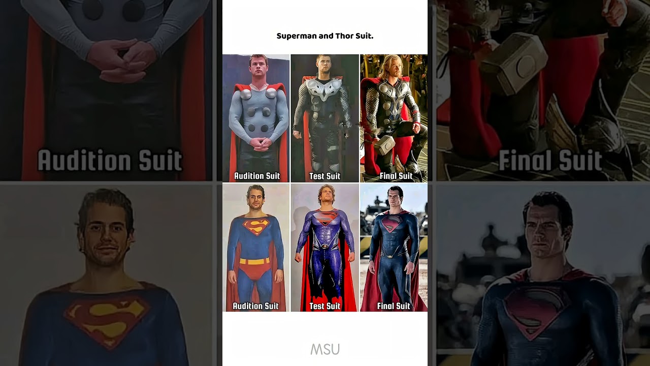 Superman and Thor Suit 😎First and Final Design shorts