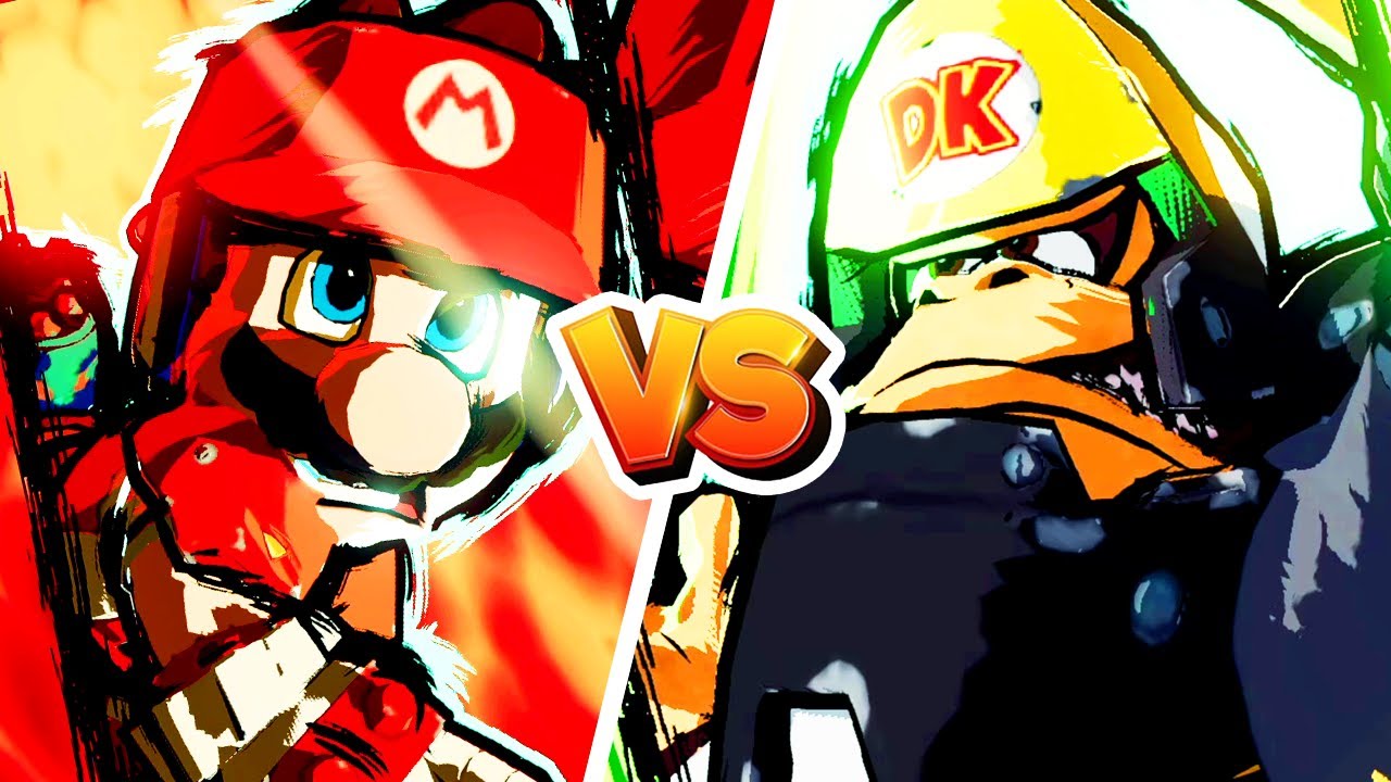 Mario Strikers Battle League - Mario Vs Donkey Kong - (Hard CPU) Gameplay