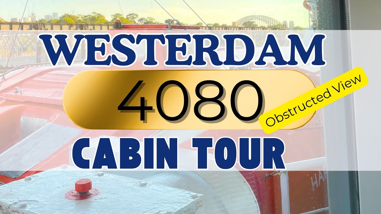 Каюта 4080 | Экскурсия по каюте с закрытым видом на океан | Westerdam Holland America