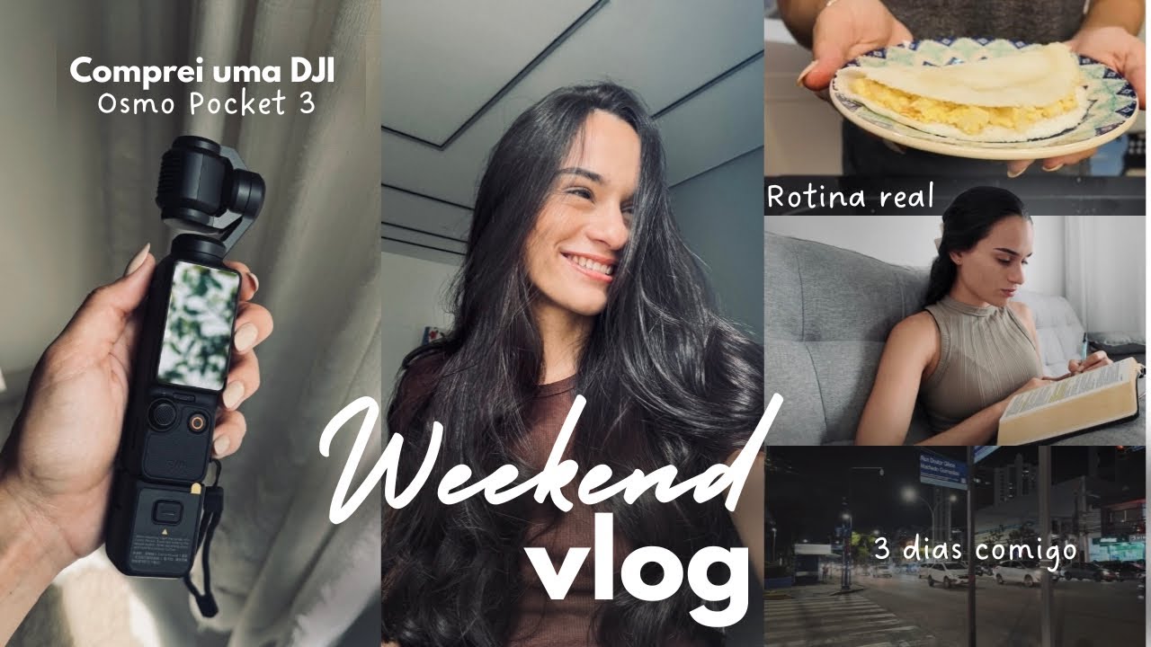 Vlog do meu final de semana | Comprei uma Osmo Pocket 3, rotina real sendo cristã e casada 