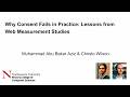 PEPR '26 - Why Consent Fails in Practice: Lessons from Web Measurement Studies