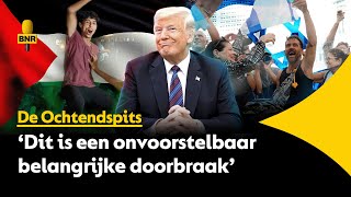 Trump claimt succes rond deal Israël-Hamas: ‘Eindelijk zal er vrede zijn in het Midden-Oosten’