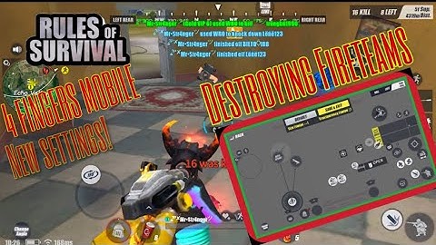 MY NEW CONTROLS/SETTINGS | 4 FINGERS + MONTAGE | Rules Of Survival |