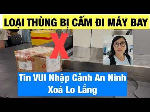 Loại Thùng Cấm Đem Lên Máy Bay|Tin Vui Nhập Cảnh Sân Bay|Một Điều Quan Trọng Cần Làm Khi Đi Máy Bay