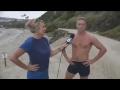 Awkward scene reporter falls in love with badass australian bro during interview