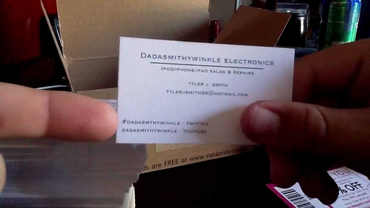 FREE 22 VISTA PRINT BUSINESS CARDS!!! - YouTube Within Vista Print Business Card Template