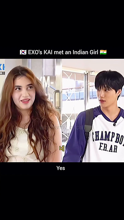 EXO’s Kai meets an Indian woman ✨🇮🇳