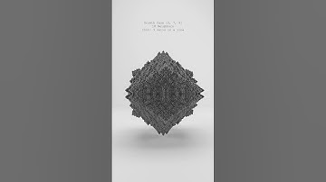 3D cellular automaton growth case {3,7,9}, 18 neighbors, init: 3 cells in a line #houdini