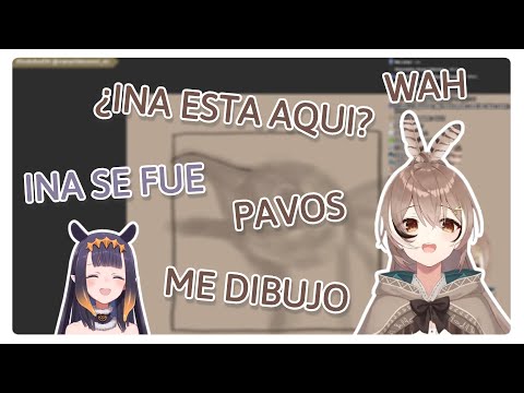 Mumei dibuja a