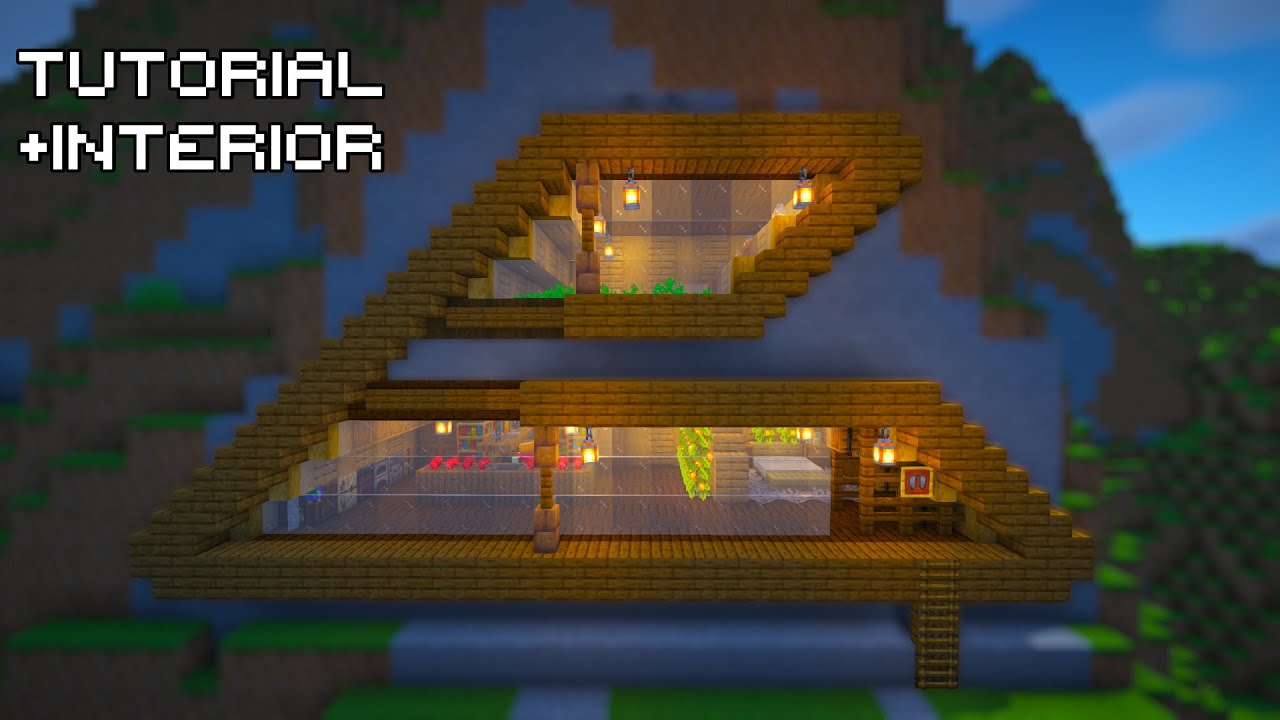 Minecraft: How to build a Mountain survival House | Tutorial #9 - YouTube