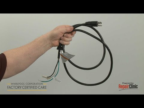 Washer Power Cord Replacement - Whirlpool Model #WFW72HEDW0