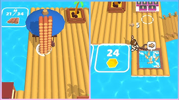 raft life new update gameplay android smartphone IOS walkthrough all levels answer part 2