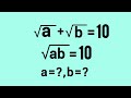 South Korean | A Nice Math Olympiad Square Root Equation | Find a & b