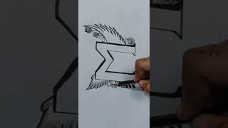 Best tattoo drawing with pencil || simple drawing || Alphabet M pencil art || how to draw  letter M