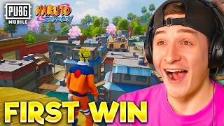 FIRST WIN IN NARUTO MODE 🔥 BEST MODE EVER? PUBG MOBILE screenshot 1