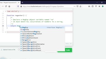 Day 7  Regular Expressions III   HackerRank JavaScript