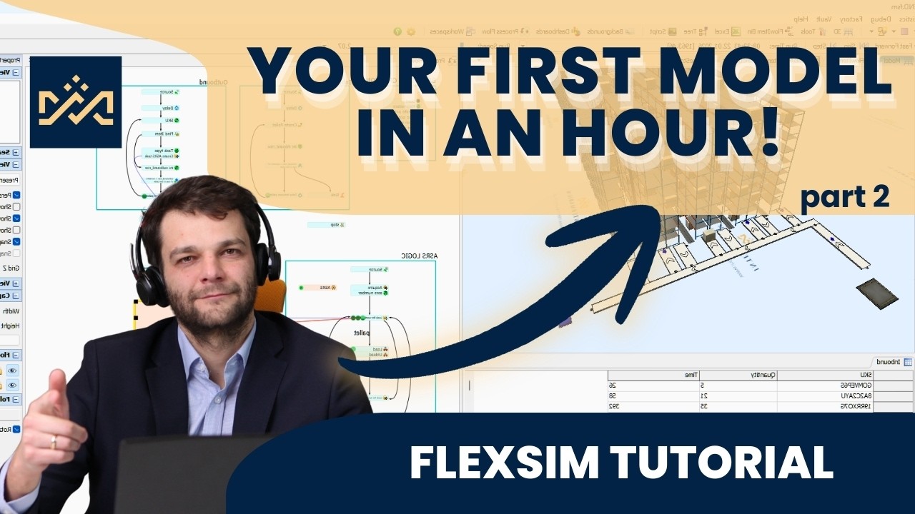 FlexSim Tutorial: Build an Automatic Warehouse (Part 2) - YouTube