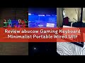 Review abucow Gaming Keyboard Minimalist Portable Wired Ultra-Compact Mini Imitation 61 Keys RGB Bac