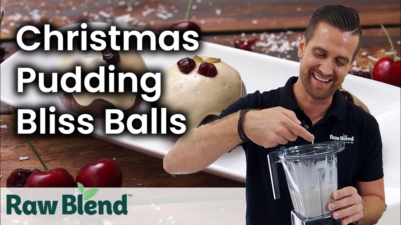How to make Vegan Christmas Pudding Bliss Balls in a Vitamix Blender! | Recipe Video