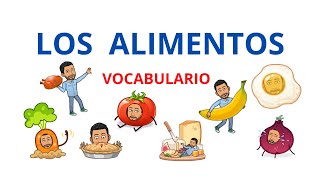 Vocabulario: Los Alimentos en Español. Nivel Básico. Aprender Español. Learn Spanish