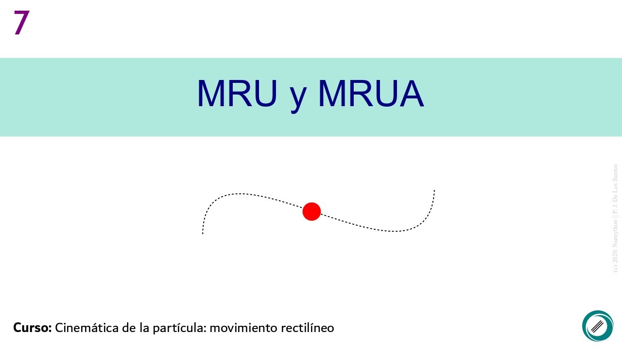 Cinemática de la partícula movimiento rectilíneo 07