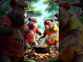 Ai monkey changu and mangu story part- 3 #aimonkeyvlog #viralshorts #funny#comedy#monkey