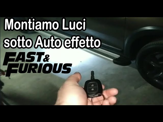 installiamo luci sotto l'auto effetto Fast & Furious Tutorial 