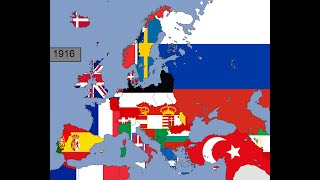 Europe: Timeline of National Flags: Part 1