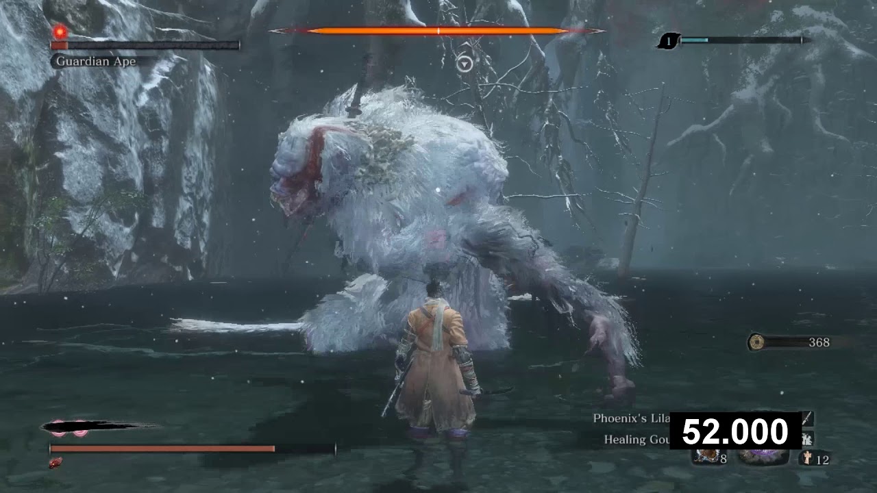 Sekiro - Deflecting Guardian Ape Leap Grab With Umbrella - YouTube