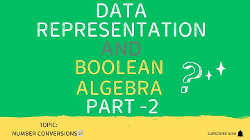Class 11 Computer Science – Chapter 2 Data Representation and Boolean Algebra (Part 2)