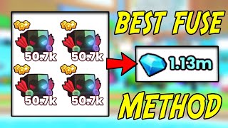 Best FUSE METHOD for DIAMONDS in Pet Simulator 99! (Roblox)