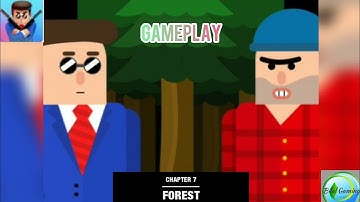 Mr. Bullet Spy Puzzle | Classic Mode: Chapter 7 Forest (Gameplay) | Bilal Gaming