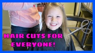 HAIR CUTS FOR EVERYONE! | FAMILY VLOG | THE WEISS LIFE