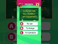Quiz de perguntas e respostas de espanhol #quiz #espanhol