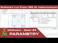 CADwent 🎄 - Dzień 24 - Parametry - Świąteczny kurs CAD 3D we Fusion 360!