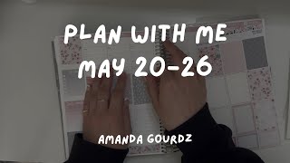 Plan With Me | May 20-26 | Erin Condren Hourly | PlannerKate