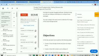 Google Cloud Fundamentals Getting Started with Cloud Storage and Cloud SQL