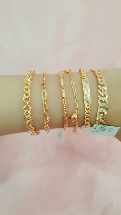 Gelang rantai kadar 700%Kiri ke kanan16cm 5gr 3 600 000 7990916 5cm 3 05gr 2 196 000 7990816 5cm 3 3