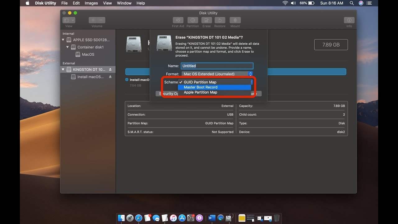 guid partition map คือ  New 2022  How to get missing Partition Scheme option in Disk Utility, macOs High Sierra and Mojave