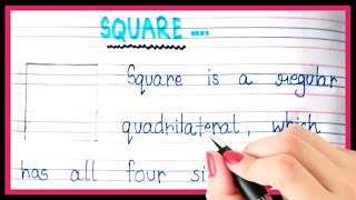 Definition of square | What is square | Square kise kahte hain | Properties of Square shape