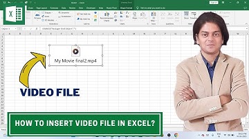 how to insert video file in excel? #excel
