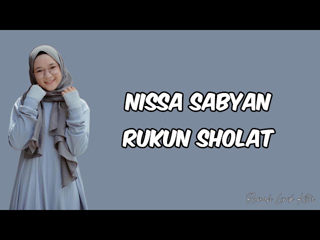 Nissa Sabyan - Rukun Sholat (Lirik Version) class=