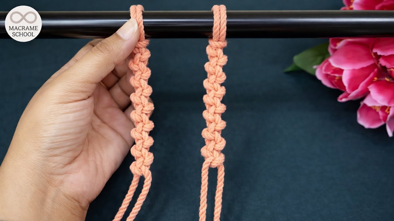 Easy Alternating Half Hitch Knot | Macrame Pattern Tutorial