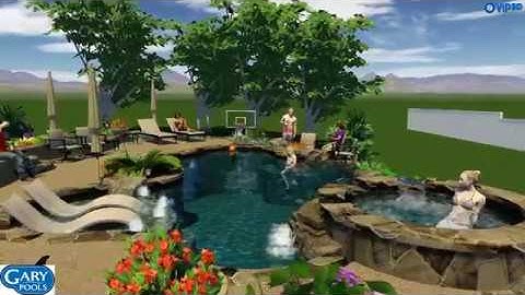 Custom Pool Design By: Kevin Hernandez of Gary Pools . 2018